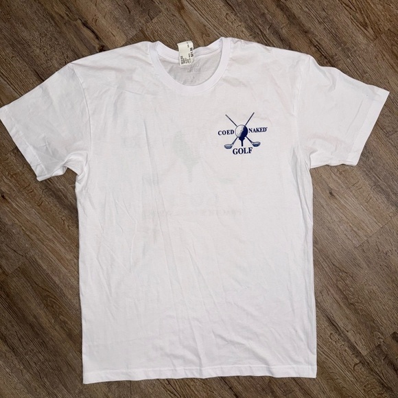 Coed Naked Funny Golf Tee - Picture 2 of 5